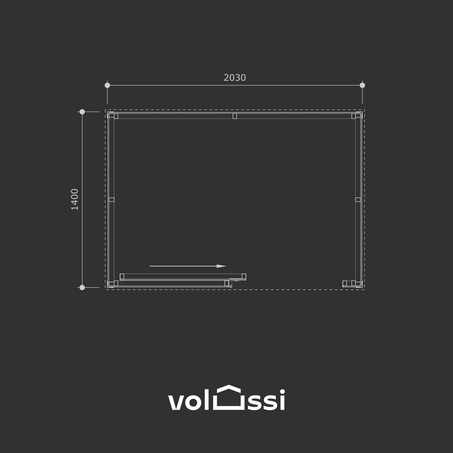 Domek narzędziowy stalowy 1,4×2 m