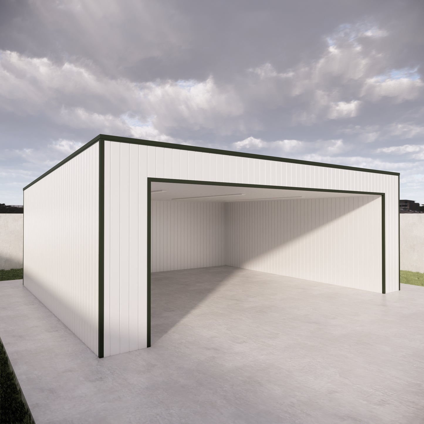 Carport 6x7 m Fat Wall