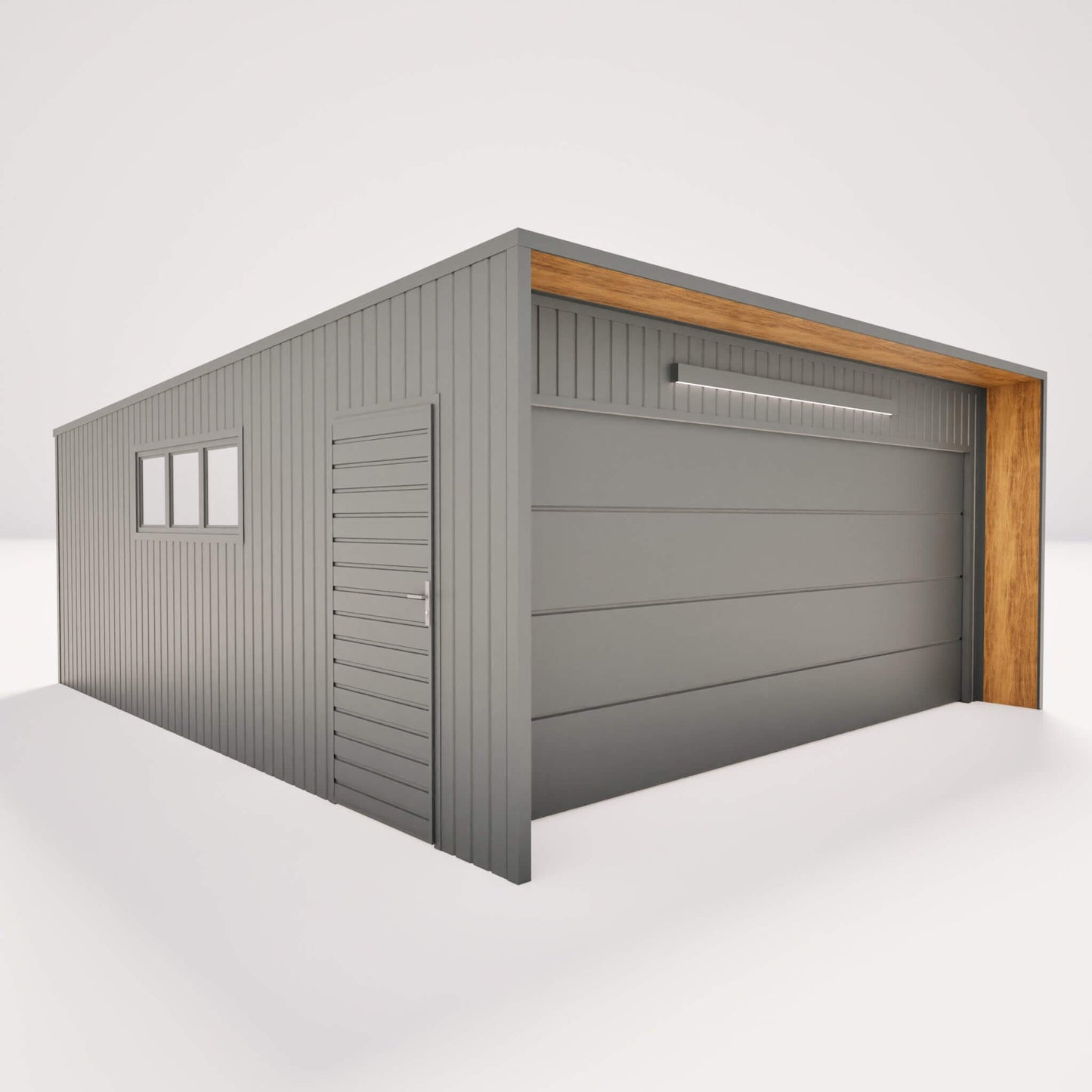 Garaż 6x6 m duża brama