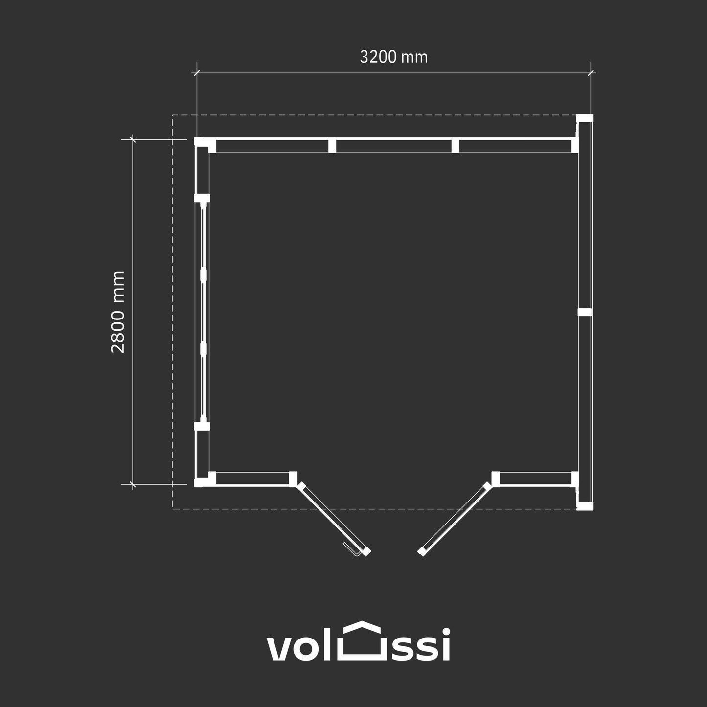 Domek narzędziowy 3x3 m