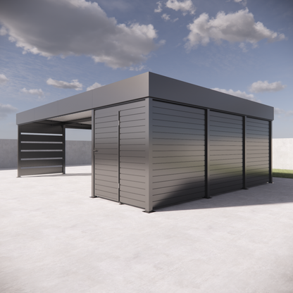 Carport SafeSpace (wiata 6x6 + 12m2 magazynek)