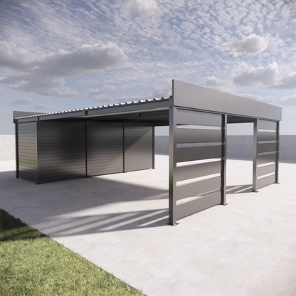 Carport SafeSpace (wiata 6x6 + 12m2 magazynek)