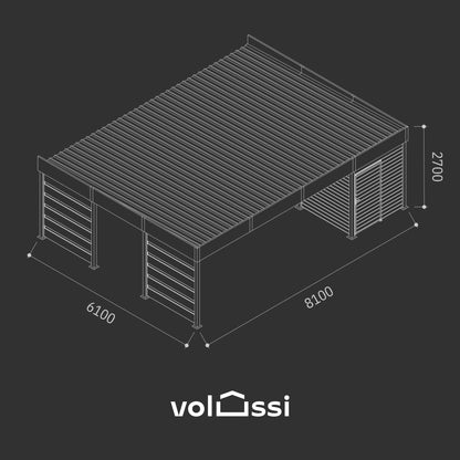 Carport SafeSpace (wiata 6x6 + 12m2 magazynek)