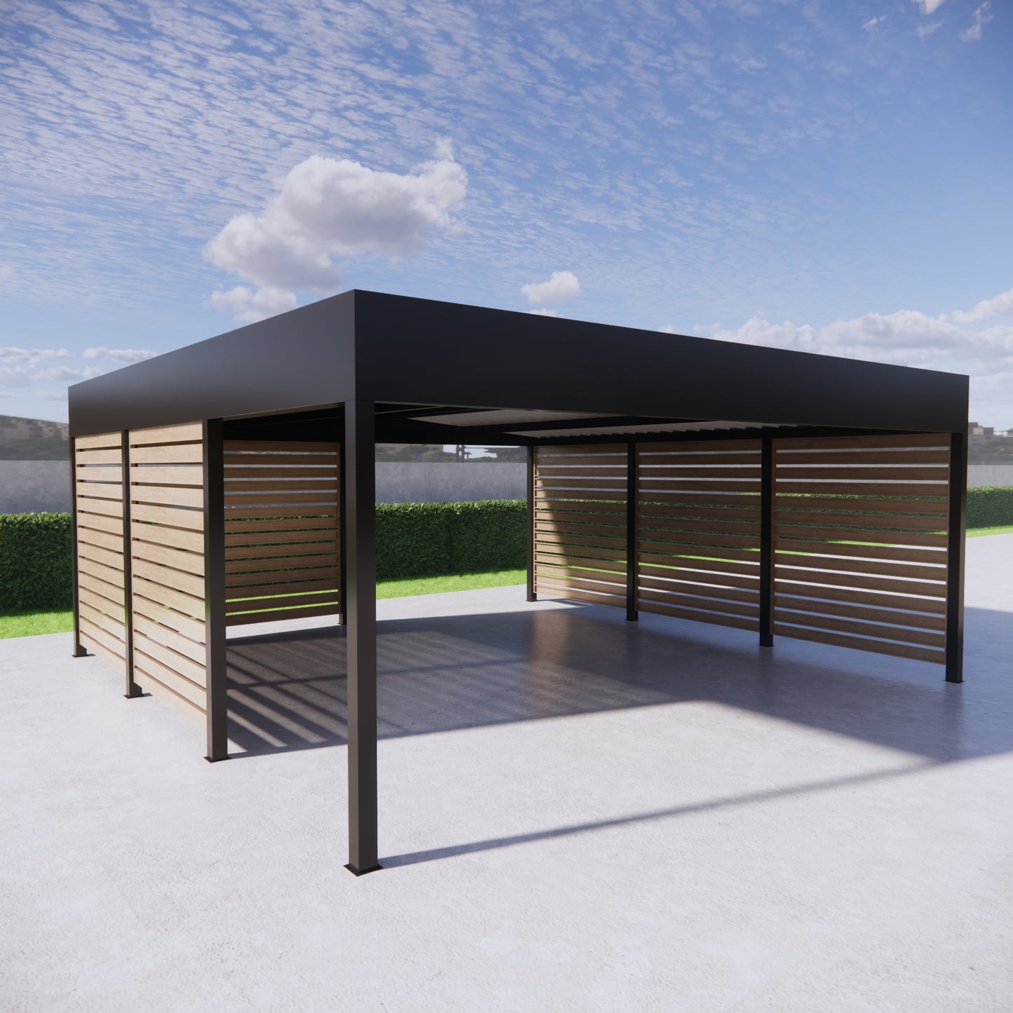 Carport Voussi LUX (wiata 6x6m)