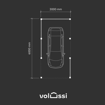 Carport Volussi SOLO (wiata 3x6m)