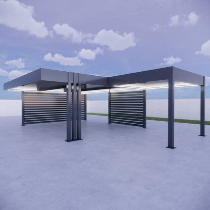 Carport TriStand 6 x 6m + 3x3 Wiata samochodowa