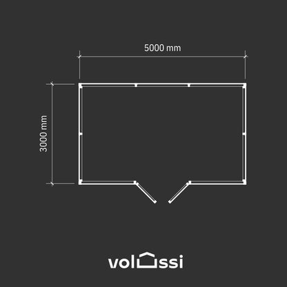 Wiata śmietnikowa 3x5m