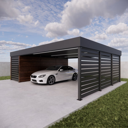 Carport APEX Wiata samochodowa 8x6m z magazynkiem