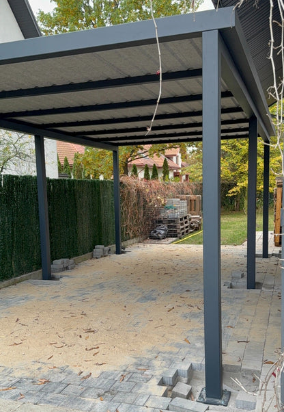 Wiata samochodowa 3,2 x 6m na jedno auto