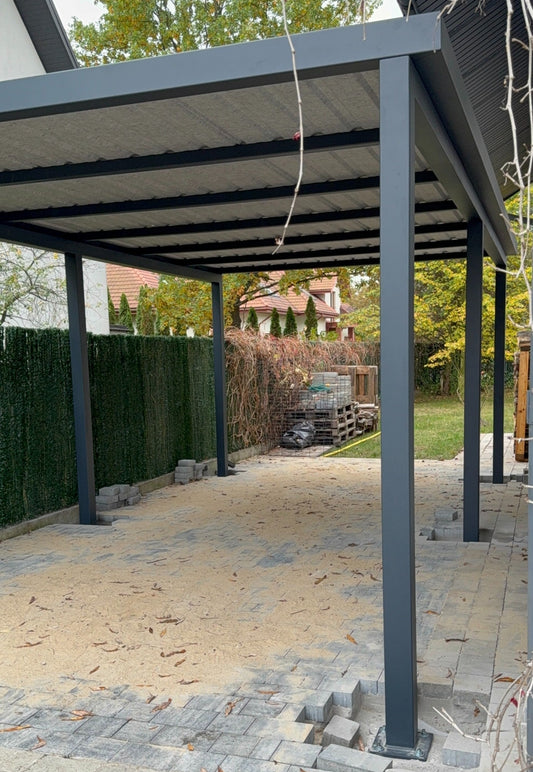 Wiata samochodowa 3,2 x 6m na jedno auto