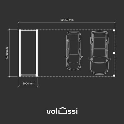 Carport LAMBO - Wiata Samochodowa  na dwa auta + magazynek