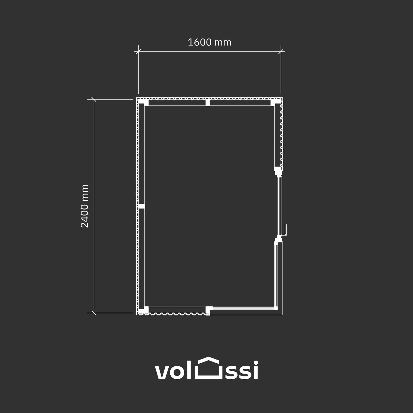 Domek Volussi MINI 1.6x2.4m